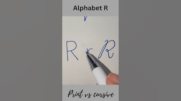 Alphabet R, letter R, cursive R, print vs cursive handwriting, #shorts #trending #youtubeshorts ✍️🖊️