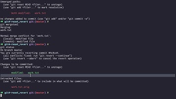 GIT4 - Reset & Revert 5.4. revert 실습 : 충돌의 해결