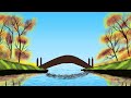 paint in computer. How to Draw in Ms paint. scenery drawing.drawing in paint in computer #mspaint