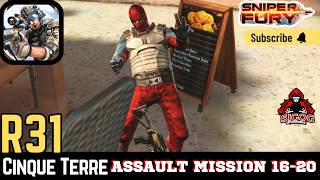 Sniper fury R31 Cinque Terre Assault Mission 16-20 | Sniper fury gameplay | Invincible Sigog