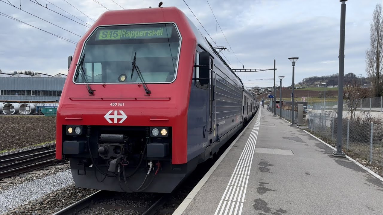 Bahnverkehr in Niederweningen (08.02.2024)
