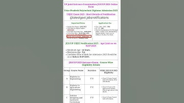 UP Polytechnic JEECUP 2025 admit card out 🥳🥳 #polytechnic #jeeadvanced #jee #iti #iit #engineering