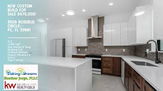 New Custom Build For Sale $475,000! 9526 Rosebud Circle, PC, FL 33981