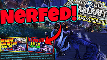 Blizzard NERFED IT! Level 60-70 Speedleveling Method & 200k/hr Dragonflight Goldfarm GONE!