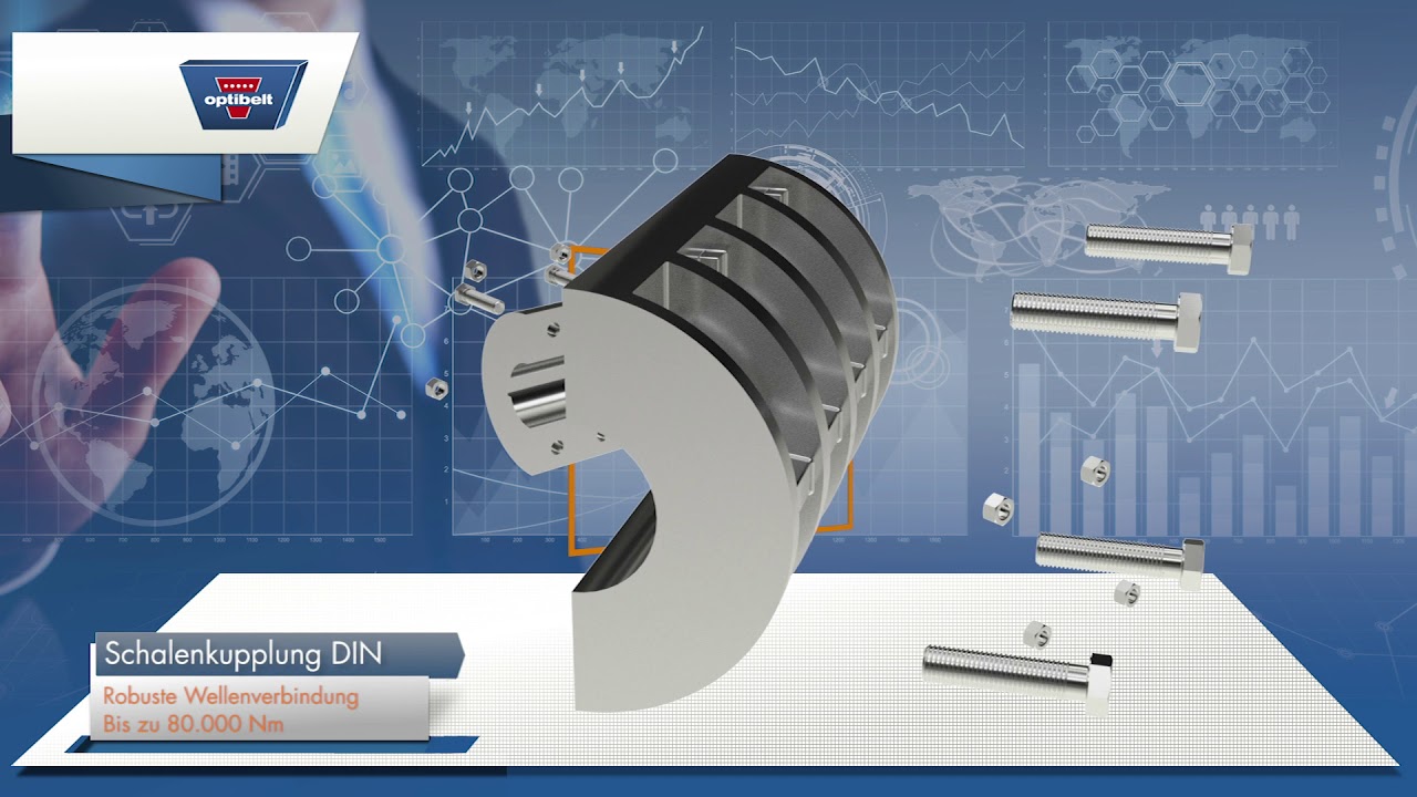 Optibelt Schalenkupplung 115 robuste Wellenverbindung YouTube
