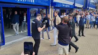 Tom Brady & Tom Wagner arrive at St Andrews ahead of Birmingham V Leeds