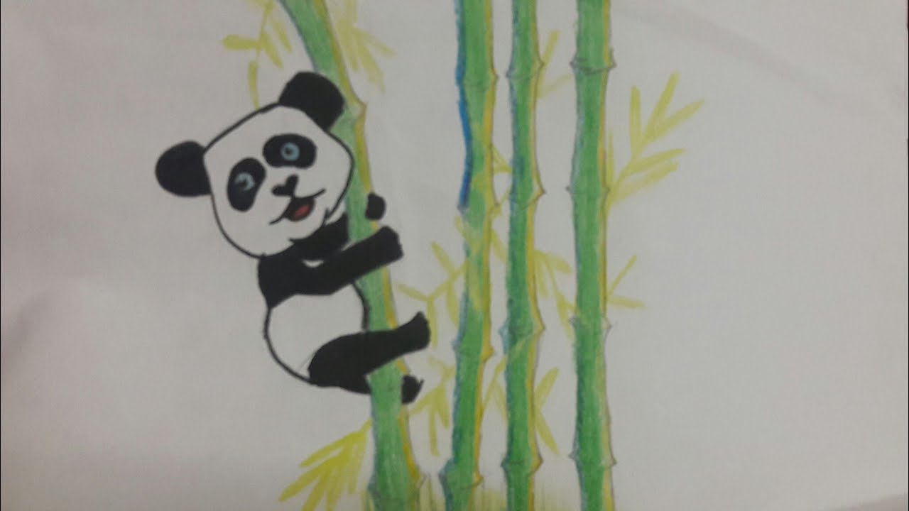 How to draw a panda bear very cute and easy - YouTube