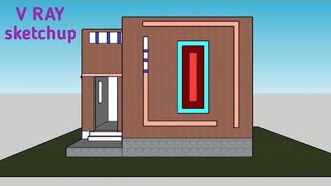 SKETCHUP - V Ray Introduction in tamil | Material apply | Rendering | Tst