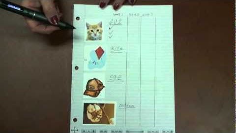 LS - Articulation Practice Sheet - Livescribe Education Example