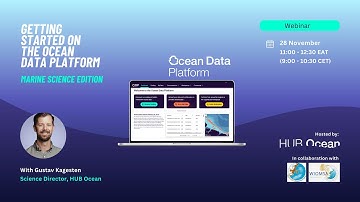 Webinar: HUB Ocean Getting Started on the Ocean Data Platform Marine Science Edition