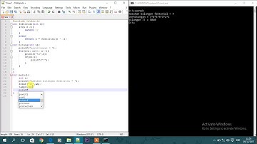 rekursi, bahasa C program sederhana