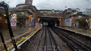 What is it like to drive a train in the rain? Piccadilly Line train to Rayners Lane Sidings