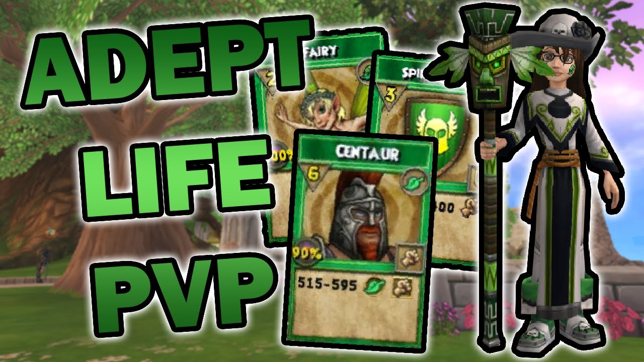 Wizard101 Adept Life PvP: THEY ONLY FLEE!!!