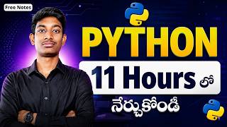 Python Full Course in *Telugu* | Zero to Hero by santhosh | one shot | 11 HOURS