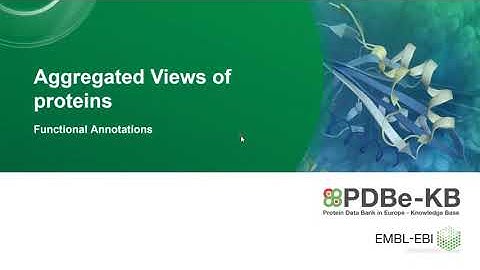 PDBe KB Aggregated Views - 05 Functional Annotations