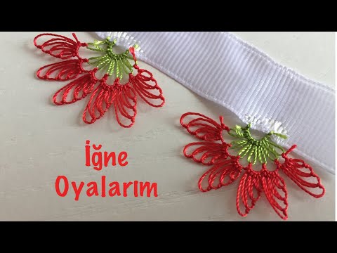 iğne oyası kolay sinek kanadı modeli