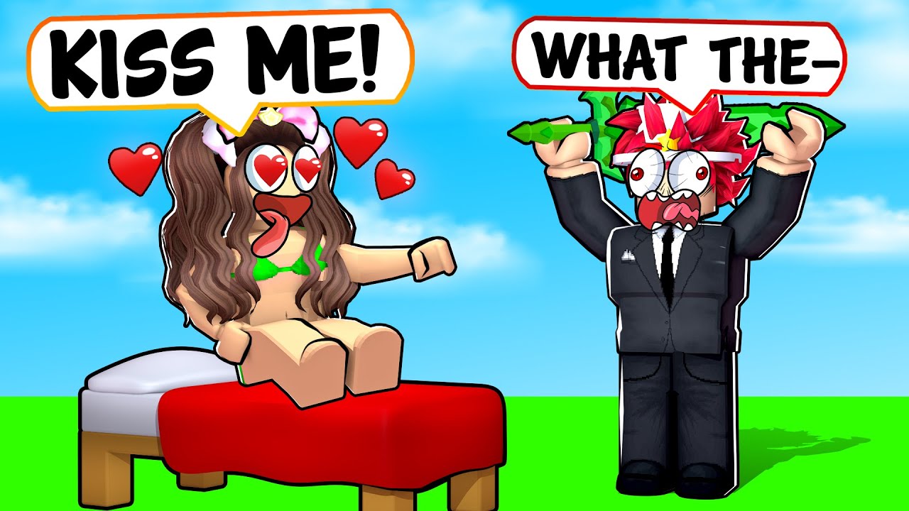 TOXIC GIRL Tries to ONLINE DATE Me... (Roblox Bedwars)