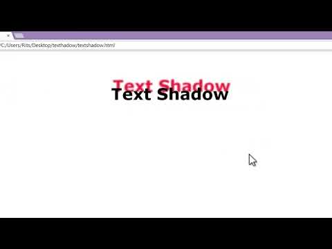 Css3 Property-Text shadow