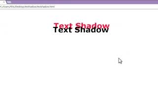 Css3 Property-Text shadow