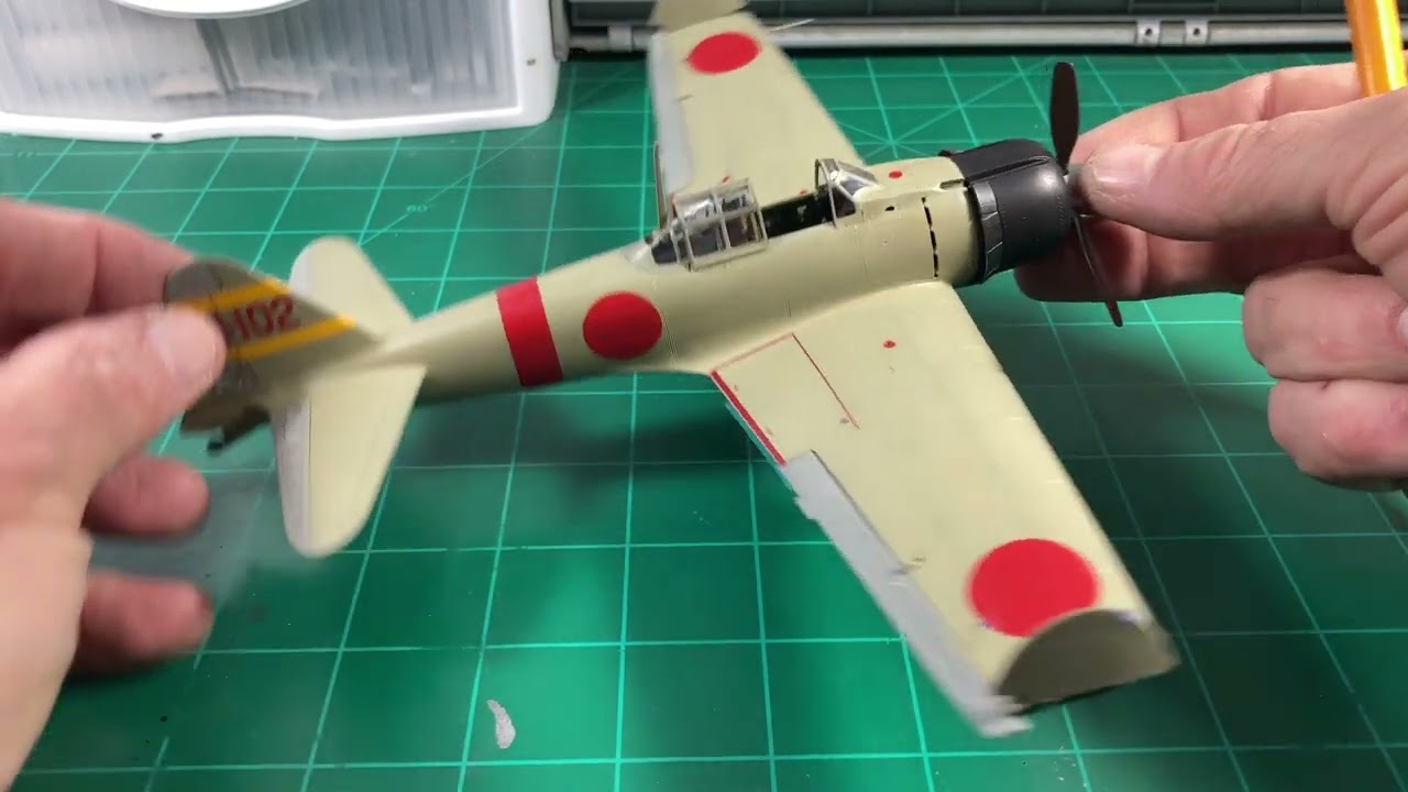 Academy 1/48 A6M2 Zero Part 2 - YouTube