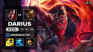 Darius vs Akshan Top - EUW Grandmaster - Patch 14.11 Season 14