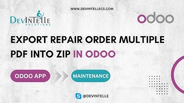 How To Export Repair Order Multiple PDF into ZIP in Odoo