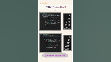 Patterns in JAVA Part 6.            #java #javawithvk #ai  #coding #programming #javachallengers