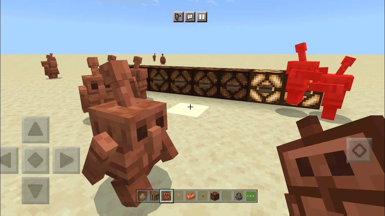 Copper Golem Concept ADDON in Minecraft PE YouTube