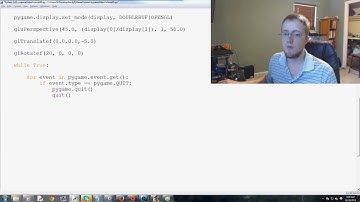 Pygame Python Game Development Tutorial   95   OpenGL Display Cube