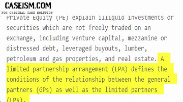 The Basics of Private Equity Funds  Case Solution & Analysis Caseism.com
