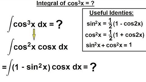 Calculus 2: Integration of Trig Functions (12 of 16) Integral of cos^3(x)=?
