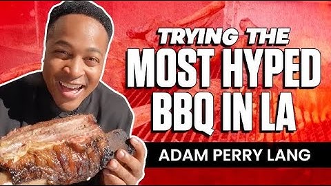 Trying the MOST HYPED BBQ in LA ($225 Tomahawk, Ribs & more at Adam Perry Lang)