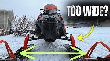 Tip: How to Narrow Ski Stance \\ Easier to Maneuver Snowmobile