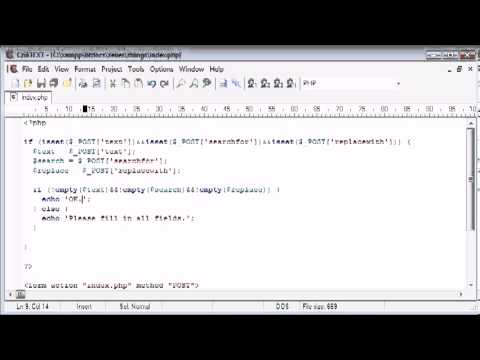 Beginner PHP Tutorial   55   Creating a Find and Replace Application Part 2   YouTube