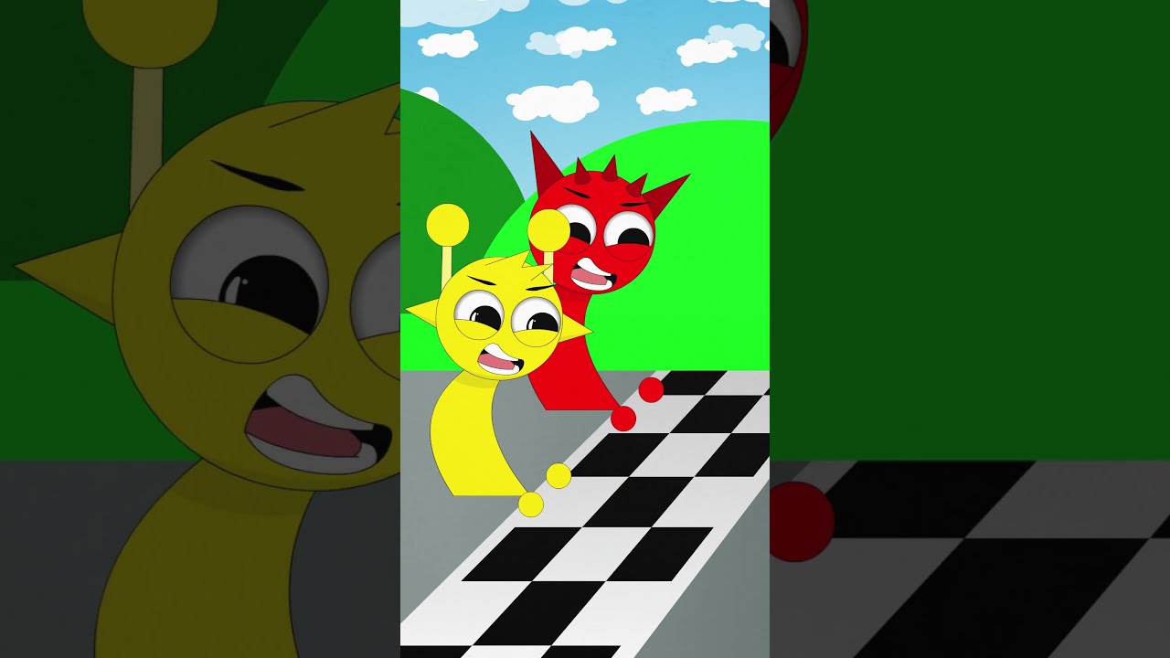 Sprunki Oren Run Race Incredibox Animation