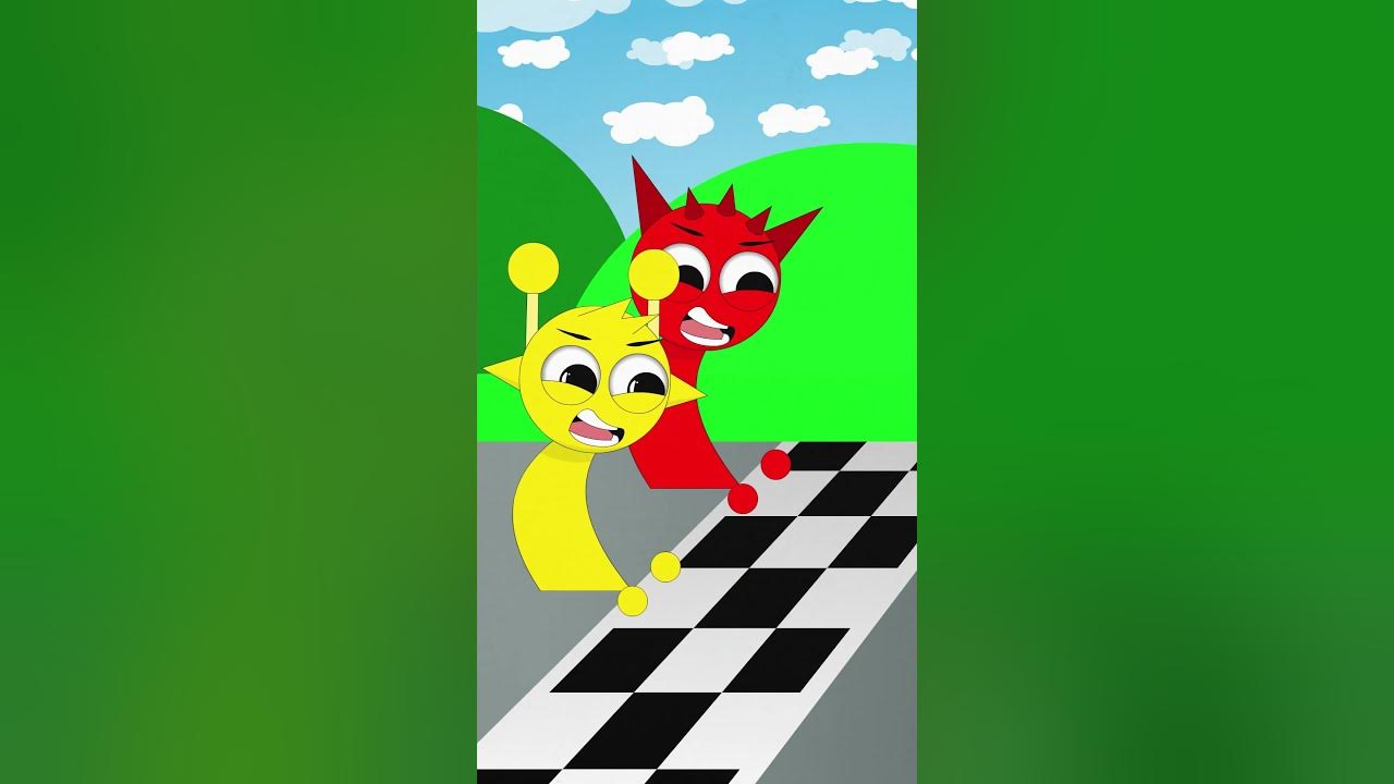 Sprunki - Oren run race (Incredibox Sprunki Animation)#animation #sprunki #incredibox