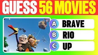 Guess The Movies In 3 Seconds | 56 Movies Quiz