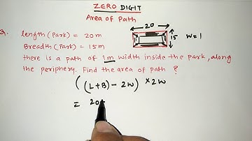 AREA OF PATH INSIDE & OUTSIDE THE GARDEN WITH TRICKS | Vikas Bopinwar