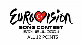 Eurovision 2004 All 12 Points