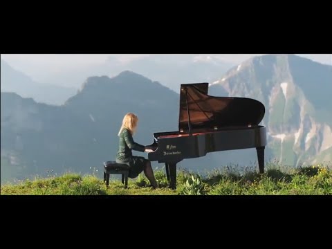 Liszt Consolation no 3 on top of Swiss mountain
