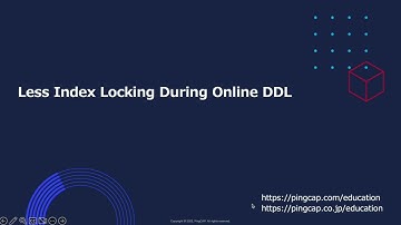 TiDB Quick Demo - Reduce Index Locking During Online DDL