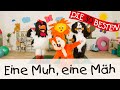 🤶 Eine Muh, eine Mäh - Singen, Tanzen und Bewegen || Kinderlieder 🎅