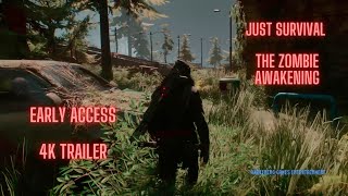 Just Survival The Zombie Awakening New 2022 Zombie Apocalypse 4k Gameplay Early Access Trailer MMOPG screenshot 5