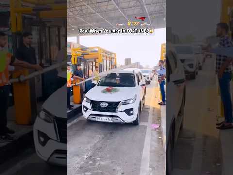 Pov: Fortuner 😈Marriage Kafila Passing From National Highway #trendingshorts #fortuner #viral