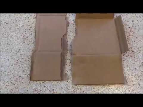Rip apart cardboard boxes by hand quick and easy - YouTube