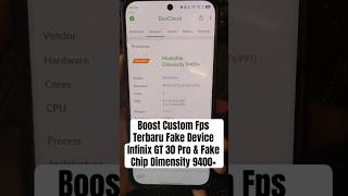 🔥Boost Custom Fps Xos/Hios/Itelos Fake Device Infinix GT 30 Pro Dimensity 9400+