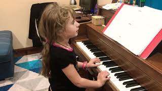 Skip to my Lou / play piano / 5 years old