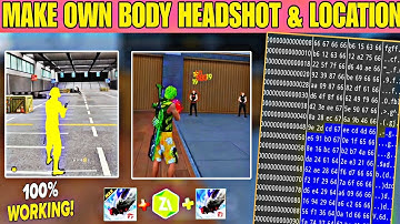 CREATE OWN BODY HEADSHOT CONFIG FILE 0B51 UPDATE & FF MAX
