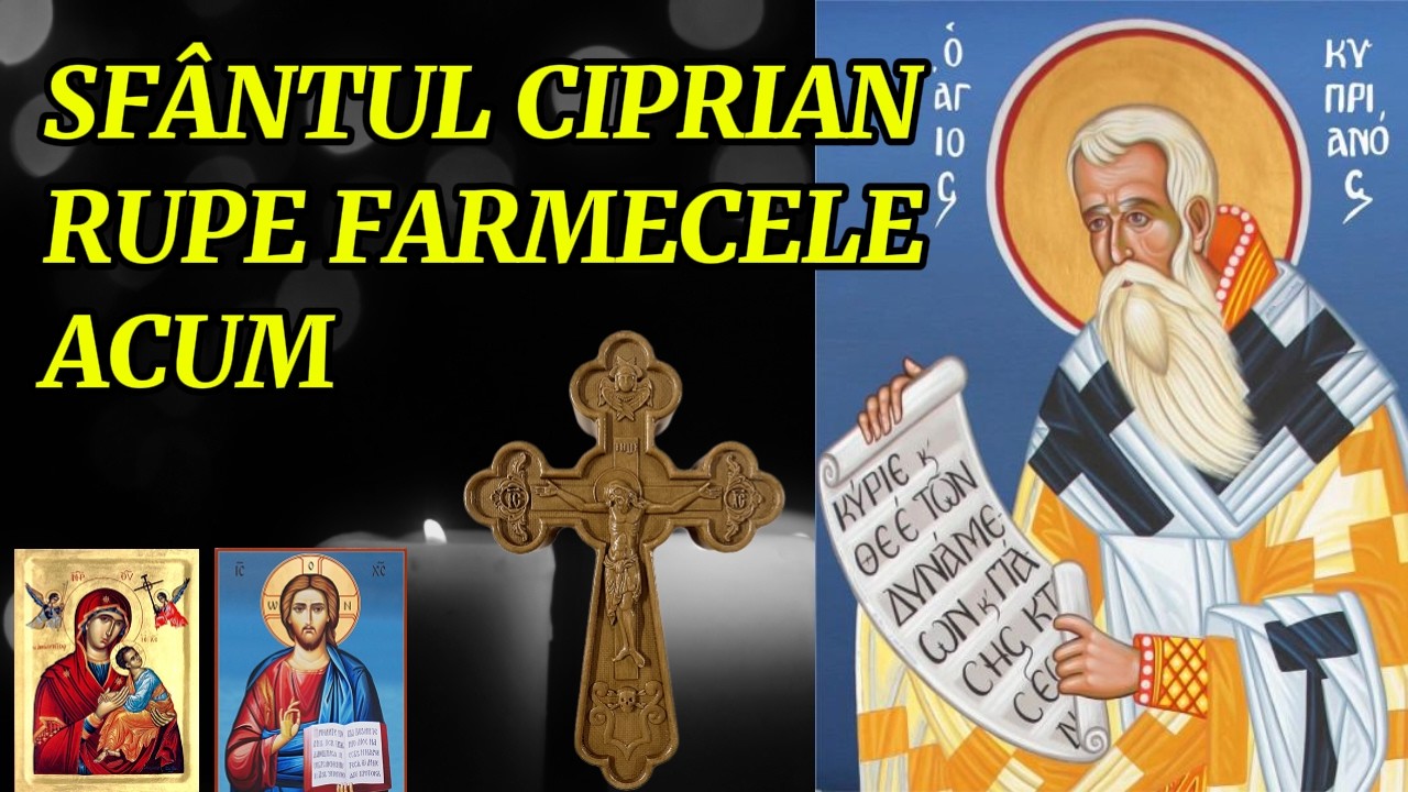 Rugăciune Puternică către Sfântul Ciprian – Ruperea Farmecelor, Blestemelor și Lucrărilor Rele
