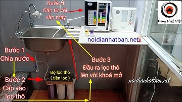 Hướng dẫn lắp đặt máy lọc nước ion kiềm Nhật bản. Chi tiết từ A-Z chỉ với 3 bước đơn giản.